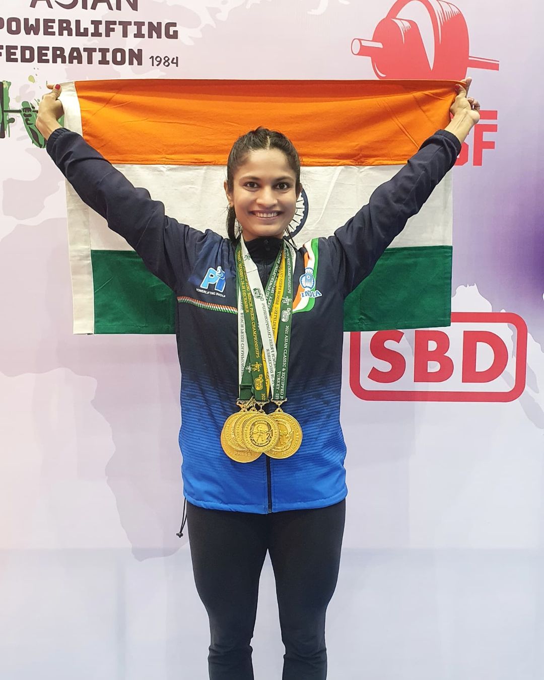 Powerlifter Sharvari Inamdar wins 5 gold medals, works out wearing